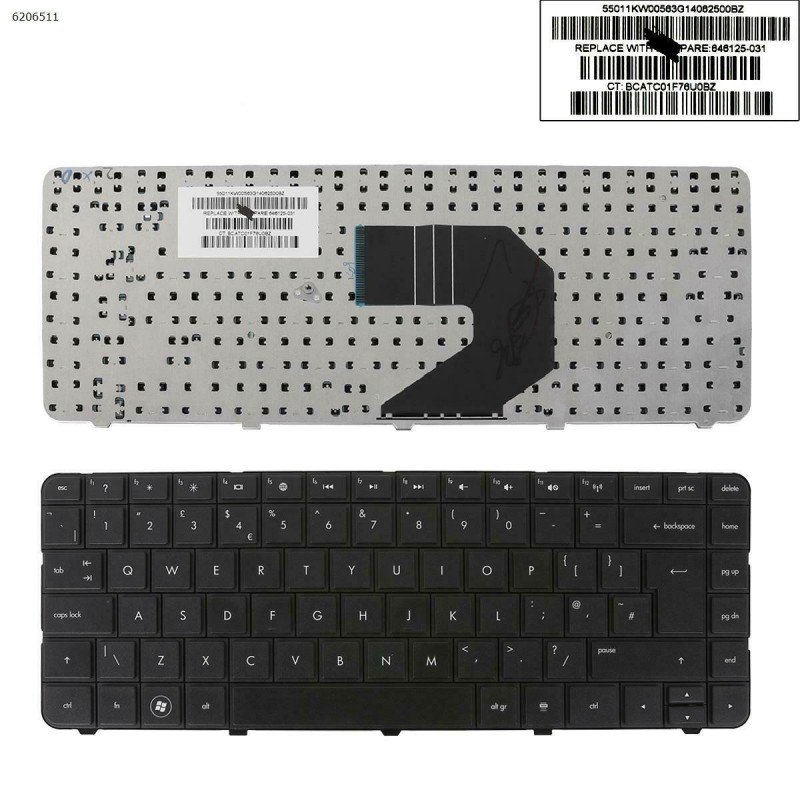 HP 430 431 435 450 455 630 631 635 636 650 655 Keyboard 697529-001 6037B0059101 NSK-CG0SV 9Z.N6WSV