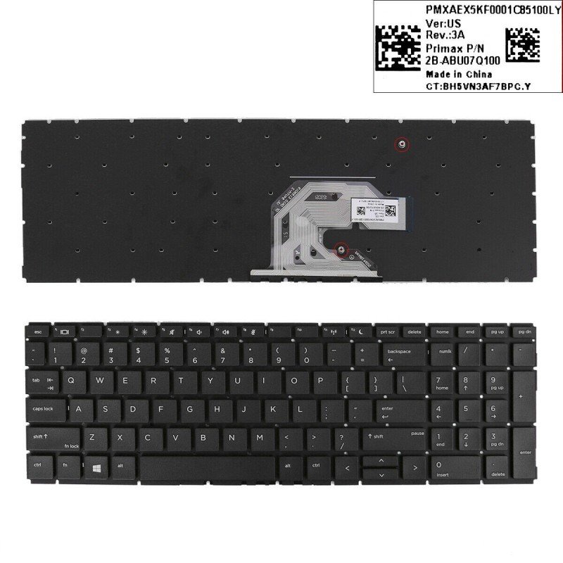 HP ProBook 450 G6 G7 455 G6 G7 455R G6 G7 series Keyboard L45090-001 HP ProBook 450 G6 G7 455 G6 G7 455R G6 G7 series Keyboard L45090-001