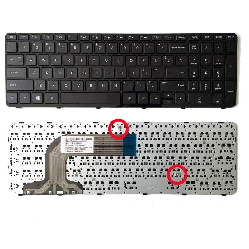 HP Pavilion 17-e 17-e1xx 17-exxx 17z-e Keyboard 720670-001 725365-001 HP Pavilion 17-e 17-e1xx 17-exxx 17z-e Keyboard 720670-001 725365-001