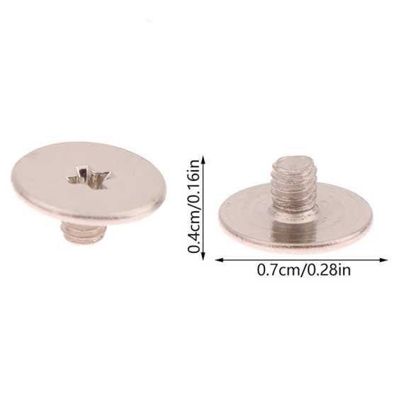 2 stuks M2.5 Laptop scharnier schroef platte kop kruiskop schroef 0.4cmx0.7cm
